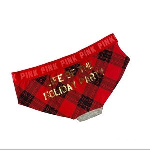 New PINK VICTORIA’S SECRET Life of the Holiday Party Women’s Panty Size L